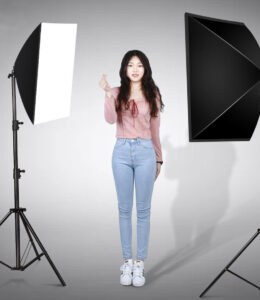 Ánh sáng đều của bộ đèn studio