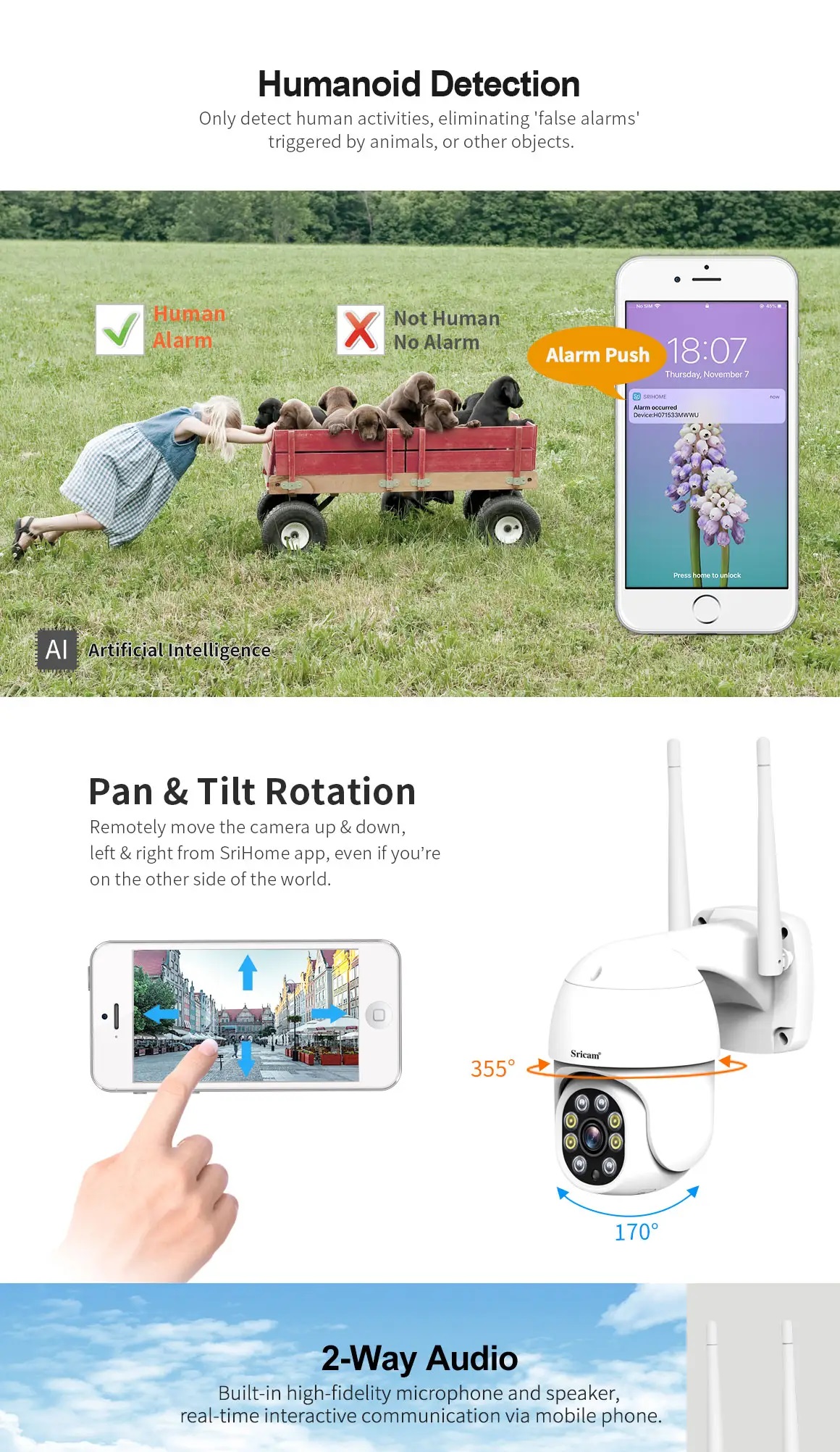 Góc Quan Sát Rộng - Kết Nối Wifi Dễ Dàng Sử Dụng