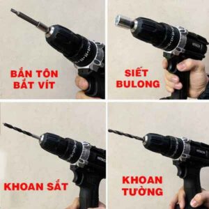 Công dụng của Bộ Máy Khoan 2 Pin HITACHI