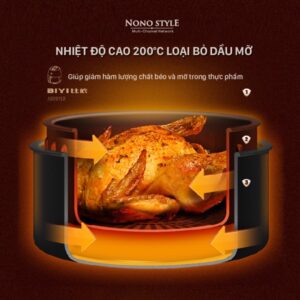 Nhiệt Lượng Lớn Nhanh Chóng của Nồi Chiên Không Dầu BIYI AF-80
