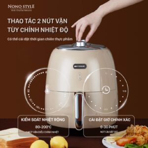 Nút vặn điểu chỉnh nhiệt độ của Nồi BiYi AF-80