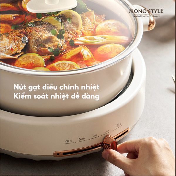 Nồi NONOSTYLE Có Nút Gạt Điều Chỉnh Kiểm Soát Nhiệt