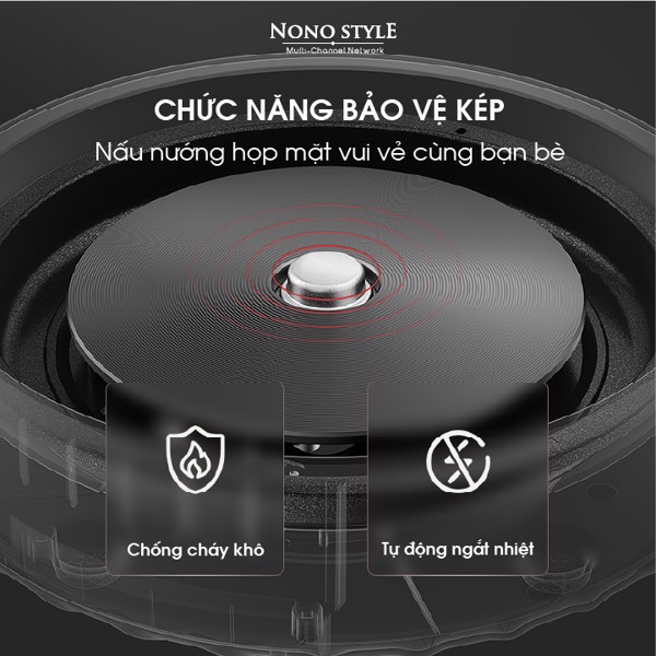 Nồi Điện Đa Năng NONOSTYLE DRGJ50E Với Chức Năng Bảo Vệ Kép Siêu An Toàn