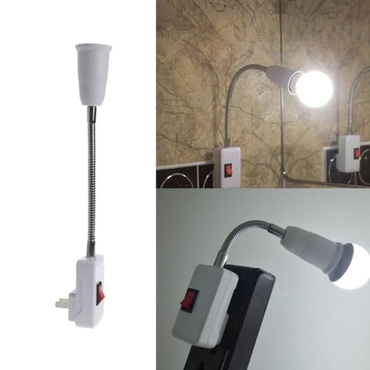 Đui Đèn Uốn Dẻo 360 Độ Có Công Tắc 20cm Đui Đèn Uốn Dẻo 360 Độ Có Công Tắc 20cm