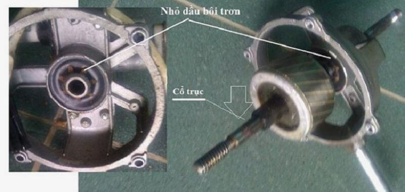 Khô dầu hoặc hỏng động cơ Khô dầu hoặc hỏng động cơ