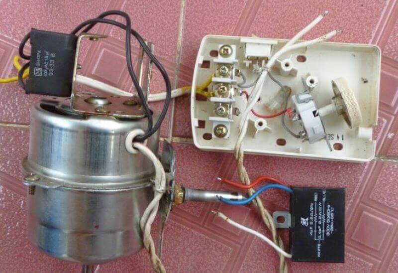 Tụ điện quạt bị hư Tụ điện quạt bị hư