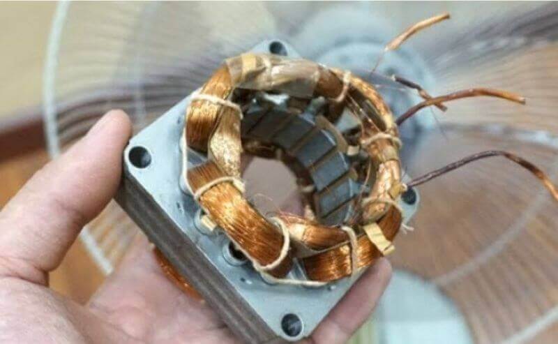 Hỏng cuộn dây đồng Hỏng cuộn dây đồng