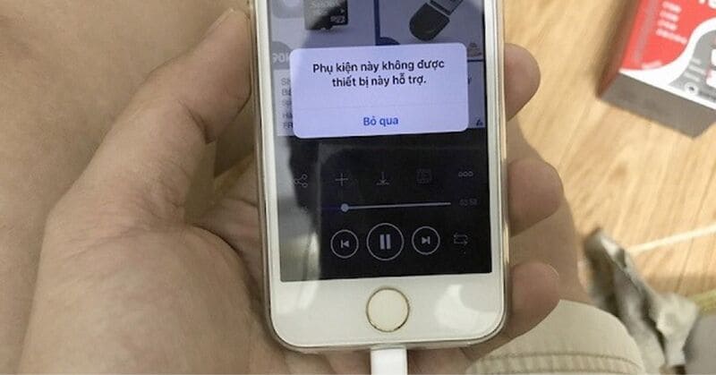 Nguyên nhân do đâu phụ kiện không được hỗ trợ trên iPhone