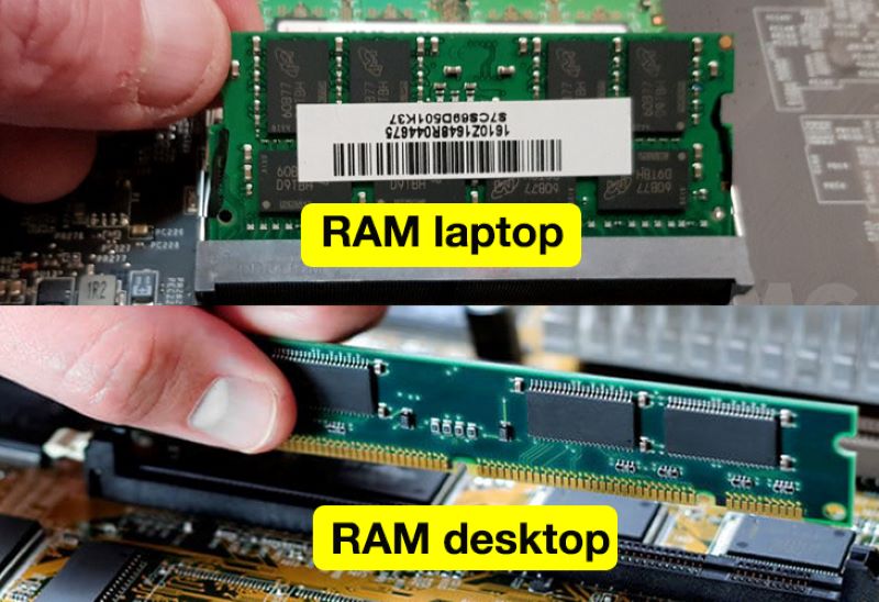 Điểm giống nhau cơ bản là cả 2 loại ram này đều được gắn trực tiếp vào mainboard Điểm giống nhau cơ bản là cả 2 loại ram này đều được gắn trực tiếp vào mainboard